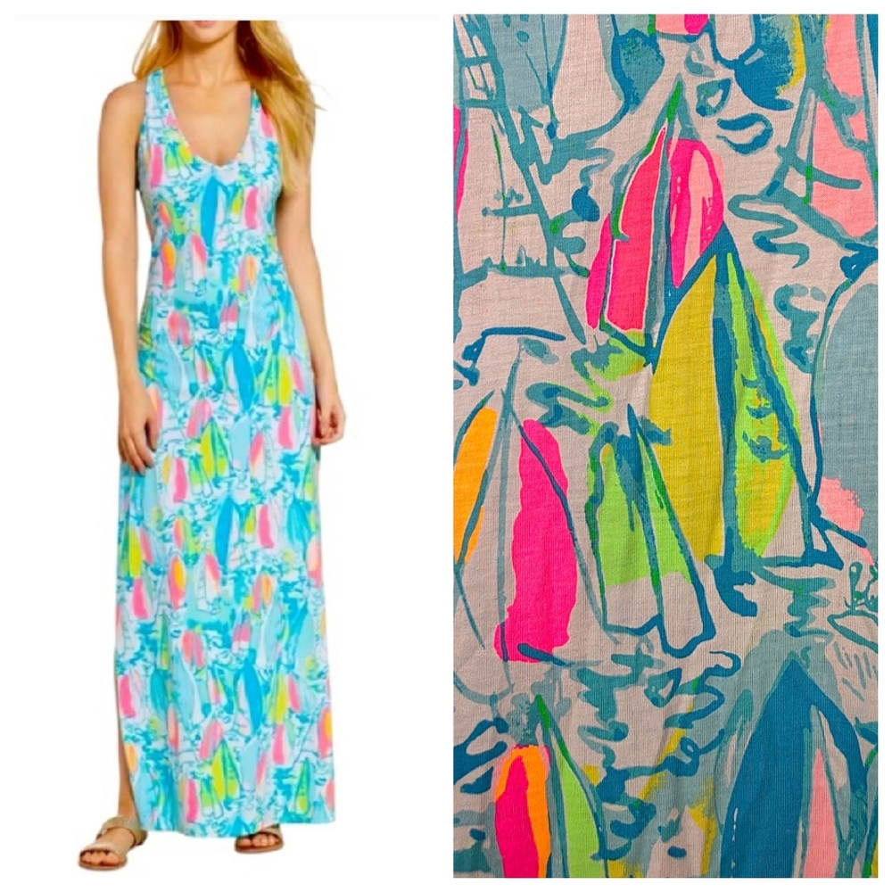 NEW Lilly Pulitzer Kerri Beach & Bae Pima Maxi Dress 25987